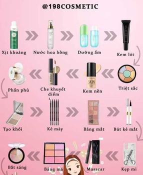 Product Review of Bộ Trang Điểm 24 món gồm Xịt khoá make-up, Bảng phấn mắt, Kem nền, Kẻ mắt, Kẻ mày, Bộ cọ, Kẹp cong mi, Son, Phấn phủ.. đầy đủ như hình Mỹ Phẩm Nữ from S**k 0