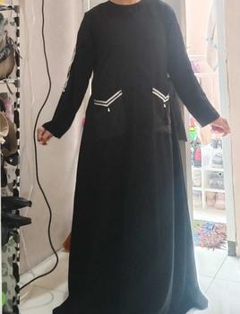 Product Review of Veeyaa Abaya by fanny.beauty.id Wanita Muslim Gamis Kombinasi Embos from d**✨ 1