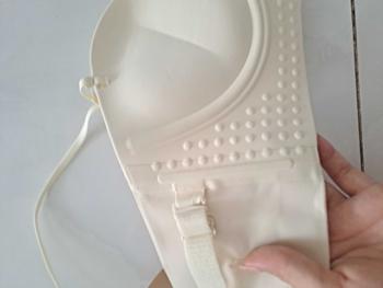 Product Review of Áo lót nữ bra 4cm chống tụt cúp ngang nâng đẩy cài trước không dây women M946. Voi Nhung from Y**e 1