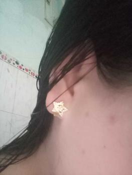 Product Review of Bông tai Hội M47 Không đen bền màu thiết kế lovely Thích hợp chị em đeo thêm xinh Voi Hoa from n**3 0