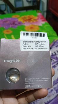 Product Review of (COD&Serba Gaya) Magister Softlens Minus (0.00 s/d -6.00) Lensa Kontak Soflens Grey Softlens Brown Soflens Murah 14.5mm Lensa Warna 1 pasang from d**n 0