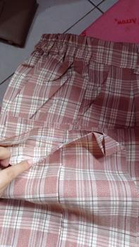 Product Review of Celana Tartan Wanita Panjang Kulot Kotak-Kotak Casual Kancing Depan 1099 from a**a 0