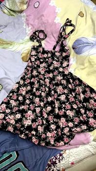 Product Review of Váy 2 dây LANIESTORE hoa nhí buộc dây chun lưng xòe mềm mại họa tiết hoa hồng from P**n 1