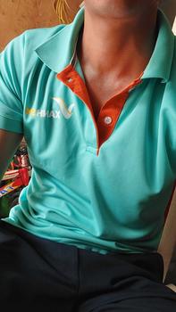 Product Review of Áo thun polo xanh sm tài xế xịn mát form ôm body cần tăng size nếu thích thoải mái from c**u c**g 0