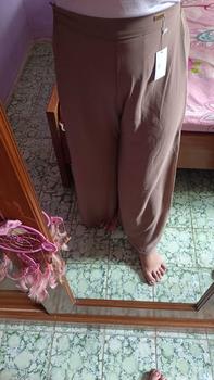 Product Review of Jeha Kulot - Bawahan Wanita - Ceruty - Polos - Celana Rit - Kuliah - Jalan - Santai - Kasual - Elegan - Santai Muslim Panjang from i**n 0