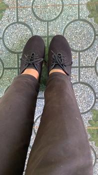 Product Review of Giày khiêu vũ nữ 3cm vải Oxford êm ái đế cao su chống trơn trượt KV30 from H**g L** 0
