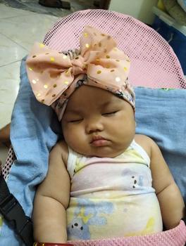 Product Review of Baby hat baby girl hat flower pearl design girl hat turban elastic hat 1-3 years old from l**r 1