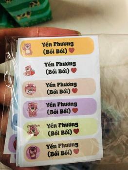 Product Review of Sét 100 tem STICKER cute in tên bé dán đồ dùng học tập from N**n H**g L** 🐹**️ 2