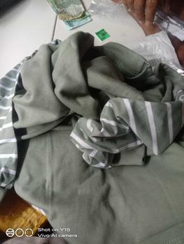 Product Review of QR PROJECT ID - KAOS POLOS OVERSIZE LENGAN PANJANG STRIPE SALUR WITH SLIT from k**l 0