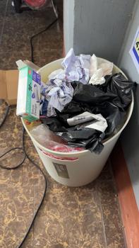 Product Review of Household plastic trash can trash bin office garbage can trash can for room from y**o 0