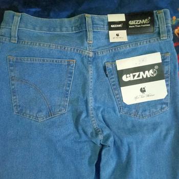 Product Review of Gizmo - Celana Jeans Reguler Bioblitz pria loose fit jumbo big keren Denim Nyaman from L**I 3