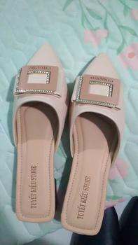 Product Review of TUYETKIEUSTORE Sục 3p đính đá điểm nhấn Nữ DéP Shoes Mũi nhọn Women GiàY from Q**n 0