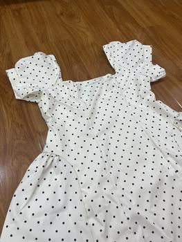 Product Review of ĐẦM CỔ U BIGSIZE CHẤM BI TAY BỒNG DÁNG NGẮN [TNT SHOP BIGSIZE 60KG 90KG] from C**w C**w 1