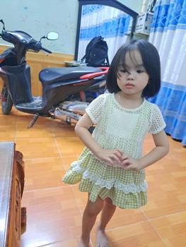 Product Review of [ Minna]Váy yếm kẻ caro siêu xinh cho bé gái kèm áo ren (9-27kg) thoáng mát from ☘**y T**🍀 2