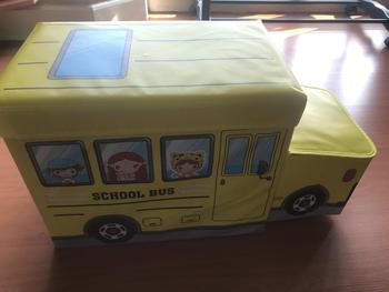 Product Review of Storage Box Chair Kids Stool Ottoman Foldable Storage Box Storage Bus Children Car Cartoon Pattern Toys Organizer Box Large Capacity Can Be Superimposed Home Clothing Storage Box from S**a 3