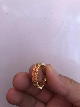 Product Review of A1 Nhẫn kim tiền trơn tài lộc trơn đơn giản from T** t** 1