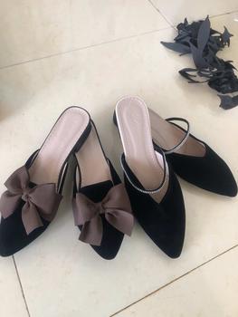 Product Review of Combo 2 đôi giày sục nơ nâu ( tăng 1 sz chân mập ) from M**i 1