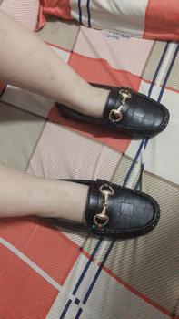 Product Review of ( T.ang 10c khẩu trang)  Giày Lười Da Mềm Dành Cho Bé Trai từ 1-9 tuổi Màu Nâu, Đen Kem from H**h N** 1**💜 0