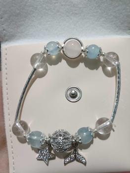 Product Review of Vòng tay An gem đá năng lượng Aquamarine mix Trắng full charm, lắc tay đá tự nhiên phong thuỷ phụ kiện đeo tay nữ quà tặng sinh nhật giáng sinh Noel Tết Valentine [TẶNG HŨ ĐÁ NĂNG LƯỢNG] from ✨**ᴏ ʜ**✨ 0