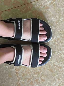 Product Review of Giày Sandal Nữ S1 2 Quai Ngang Màu Be Phối Xanh Đậm Siêu Nhẹ Siêu Bền Siêu Dễ Thương - Tặng kèm vớ DéP Shoes from s**e 2