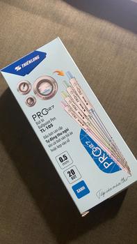 Product Review of [Chính hãng] Hộp 20 Bút bi Thiên Long TL-105 màu pastel PRO 027-  Nhà Sách Cái Bè CH5 from k**3 0