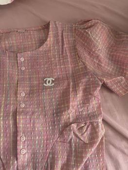 Product Review of [Nhà Moom] Váy babydoll bầu kẻ hồng, tay bồng dáng suông thiết kế siêu xinh cho Mẹ Bầu from V** N**c P**g s**e 0