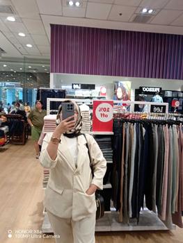 Product Review of Hello Moderne 4651-4650 Terno Set Blazer Trouser FREE SIZE S-L 3/4 Fold Suit Women  Button  Comfort Polyester Long Sleeve Plain  Basic Womenswear Overalls Lady Pants Minimalist Longsleeve from B**s 3