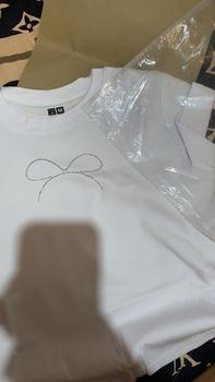 Product Review of Suitcute A045 เสื้อครอปเพชรโบว์ เสื้อคอกลมแบบใหม่ปี2024 ดูผอมและเซ็คซี่ Lady Women ผู้หญิง from 𝒫**💗 0