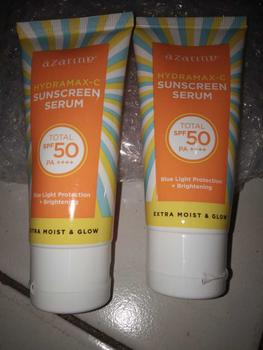 Product Review of [Twin Pack] Azarine Hydramax-C Sunscreen Serum SPF50 PA++++ 40ml Acid Hyaluronic Facial  Berminyak  Wajah  Sunblock from R**n U**e B** C**a 1