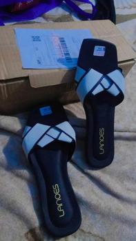 Product Review of LANOES Sandal Wanita Korean Style Elegan Dan Mewah Sandal Wanita Ootd from L**🫦 0