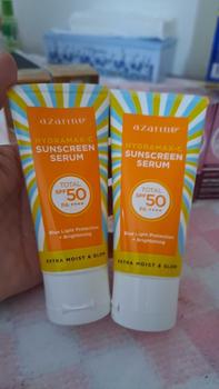 Product Review of [Twin Pack] Azarine Hydramax-C Sunscreen Serum SPF50 PA++++ 40ml Acid Hyaluronic Facial  Berminyak  Wajah  Sunblock from z**8 3