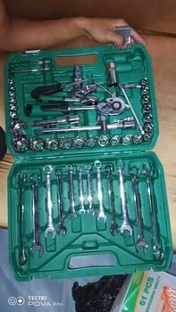 Product Review of 61PCS Srepair Tool Set Socket Wrench Set Car Tools Set Torque Wrench Tool Box Set Wrench Tools Set from r**🧿 0