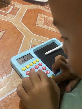 Product Review of Oral Calculator Learning Machine Intelligent Children Toddler Math Thinking Logic Trainer Addition, Subtraction, Multiplication and Division Early Learning Machine lcd  writing  tablet  kids from s**💕 3