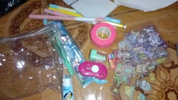 Product Review of Pouch Set alat tulis viral alat-alat sekolah aesthetic Pulpen pensil penggaris dll Penghapus Rautan Stationery from A**l c** 2