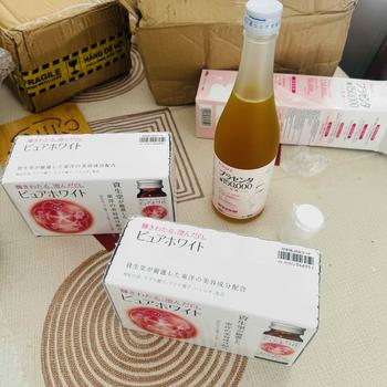 Product Review of Combo 3 Hộp Nước Uống Pure White Hỗ Trợ Trắng Da Nhật Bản (1 Hộp 10 Chai x 50ml) from •**༊ 2