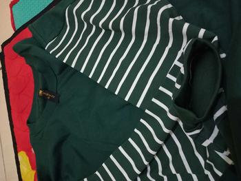 Product Review of QR PROJECT ID - KAOS POLOS OVERSIZE LENGAN PANJANG STRIPE SALUR WITH SLIT from S**i S**6 0