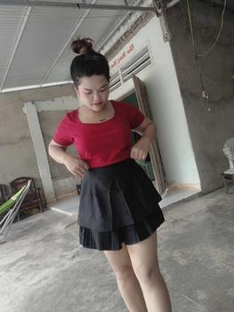 Product Review of Chân váy A bigsize nữ 2 tầng kèm dập ly nhỏ chất cotton mềm mịn - CV2T from T**o b**y 1**5 0