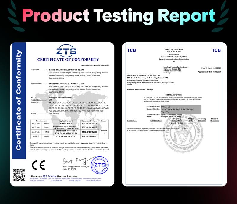 Product Introduction of GLOBAL PICK Ear Wax Removal Tool with Camera, 1 Set Portable Type-C Rechargeable Ear Cleaner, Waterproof Endoscope Ear Cleaning Tool, Electronic Ear Cleaners with Cameras, Ear Wax Removal Tool, Ear Waxing Cleaning, Ear Wax Removal Kit 10