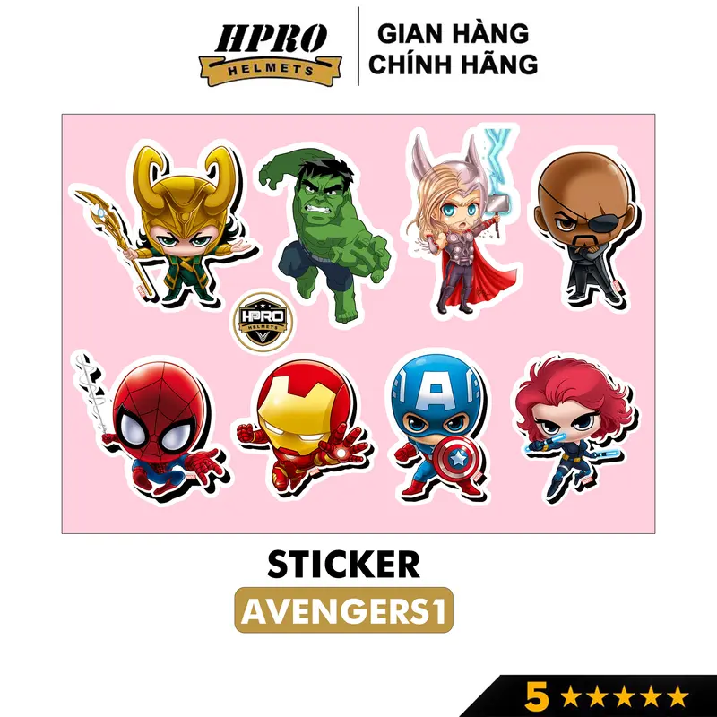 Sticker custom cute Sundy Helmets, chống nước dán mũ bảo hiểm, laptop, điện thoại, đàn guitar, vali, trang trí vv... 2