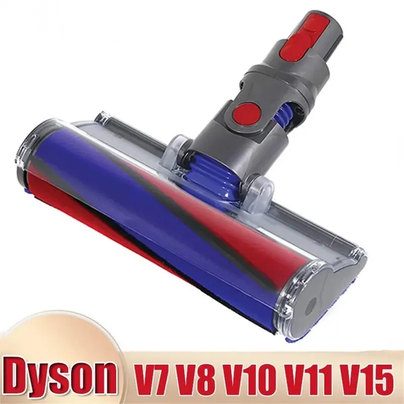 Vacuum Cleaner Brush Head, Replaceable Accessories Spare Parts for Dyson V7 V8 V10 V11 V15, Handheld Vacuum Cleaner Motorized Floor Brush Head 4