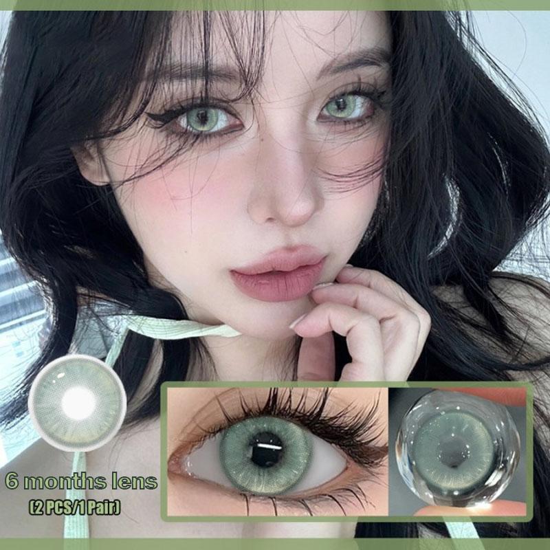คอนแทคเลนส์ตาโต คอนแทคเลนส์สี คอนแทคเลนส์ธรรมดา ตาหวาน 14.2-14.5 mm. จัดส่งจากประเทศไทย คอนแทคเลนส์ 