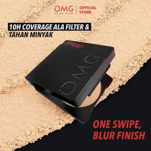 OMG Oh My Glam Coverlast Two Way Cake 12 g - Bedak Padat Kontrol Minyak Hingga 8 Jam