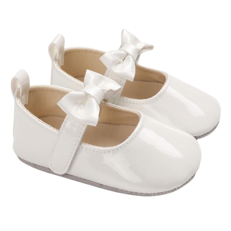 Product Introduction of Baby Girls Cute Moccasinss Soft Sole Bowknot PU Leather Flats Shoes First Walkers Non-Slip Spring Summer Princess Shoes 30