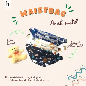 WAISTBAG KANVAS MOTIF/WAISTBAG KANVAS LUCU