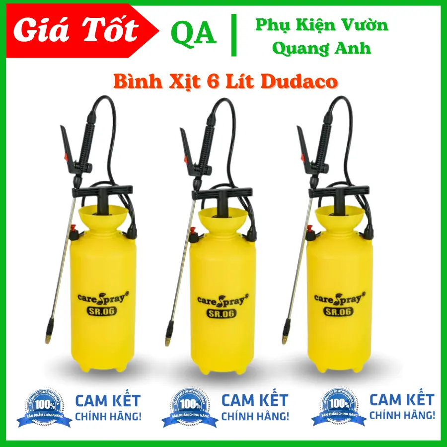 Bình Xịt Nước Phun Thuốc Trừ SÂU DUDACO CHÍNH HÃNG 6L