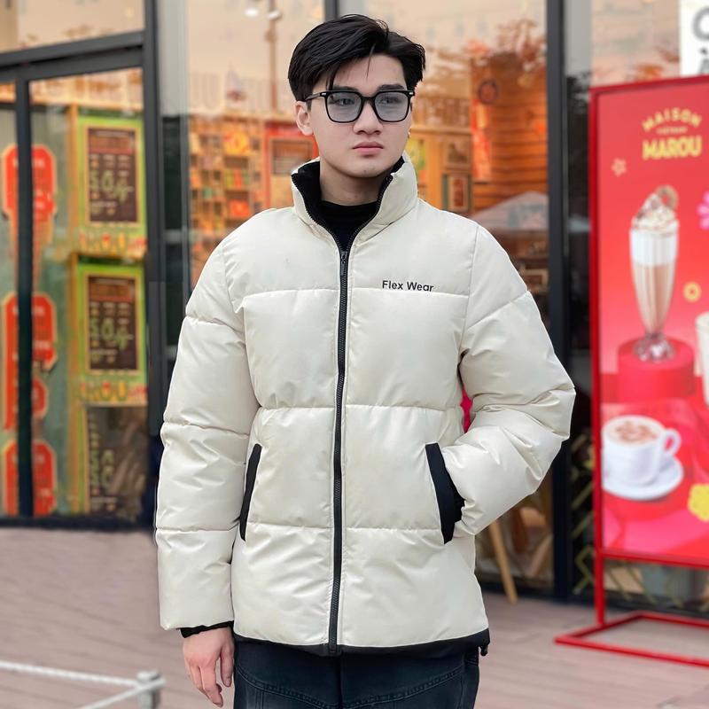 Áo Khoác Mùa Đông FlexWear Dài Tay 3 Lớp, Áo Khoác Phao Đại Hàn Dày Ấm Áp, Vải Tráng Bạc Chống Thấm, Áo Khoác Mùa Đông Cao Cấp, Menswear aokhoac nam áo phao  nam