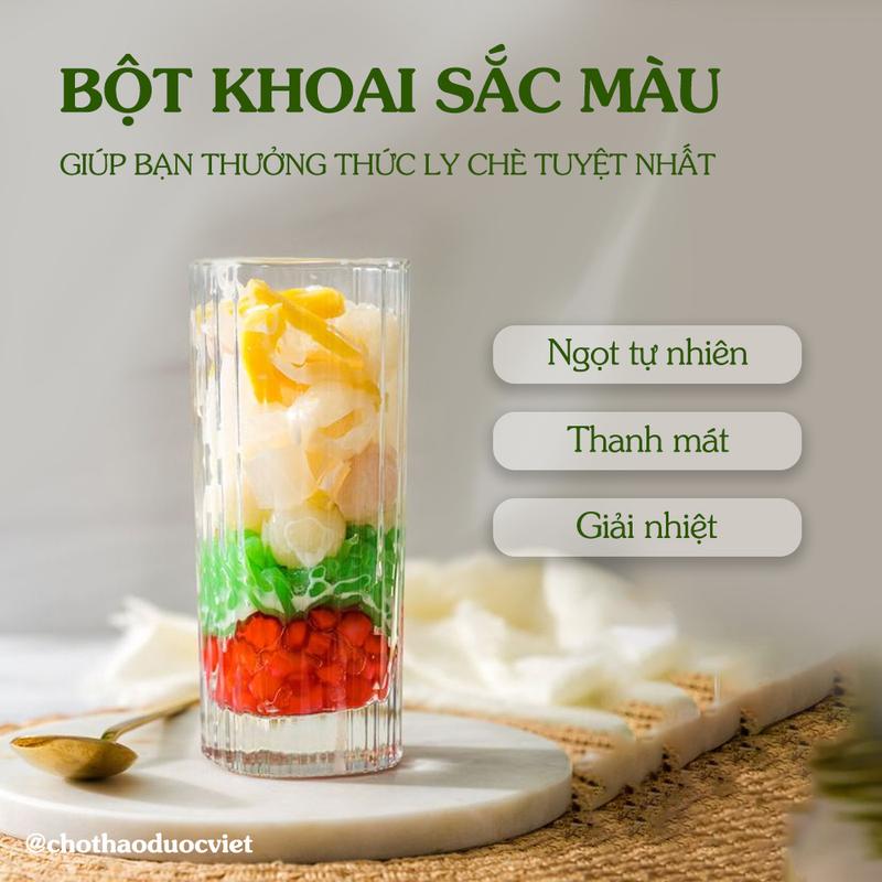Bột khoai răng cưa 100g, nguyên liệu nấu chè, thơm ngon, thanh mát, giải nhiệt ngày hè 1