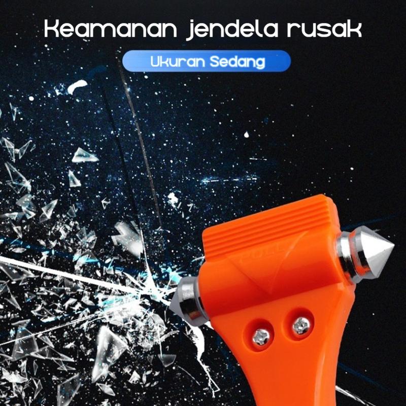 Product Introduction of 2 in 1 Emergency Glass Hammer & Seat Belt Cutter - Palu Pemecah Kaca Mobil Multifungsi untuk Keadaan Darurat, Aksesoris Keamanan Mobil Praktis dan Portable Kotak 11