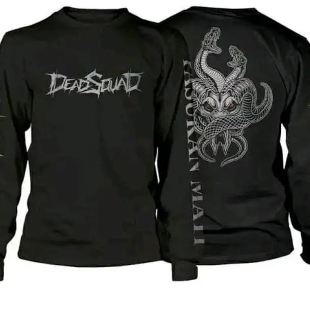 Kaos musik metal DEADSQUAD Hitam M L XL