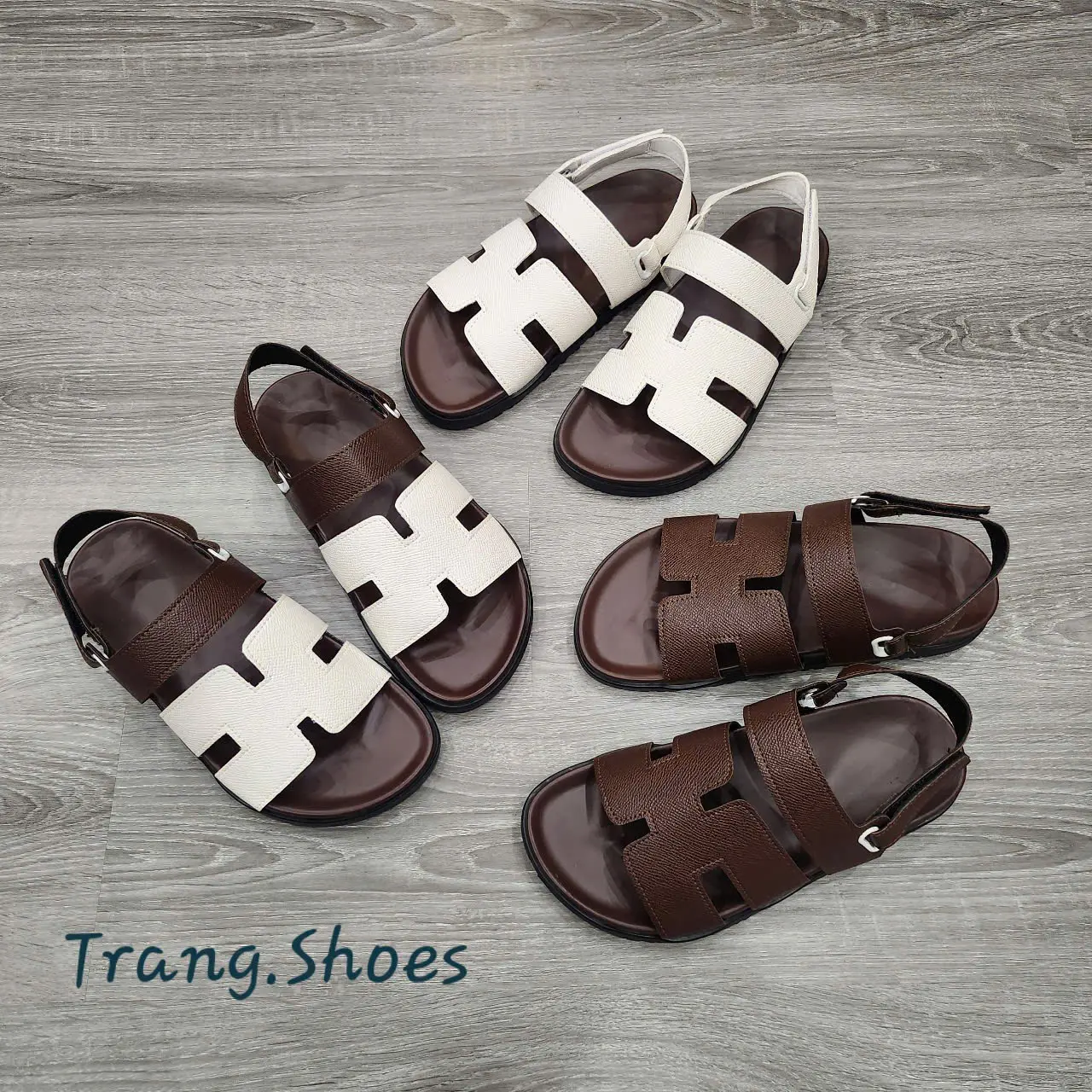 Sandal H Đế Cao 2cm - Mix Mầu Cá tính - Đi chơi, Đi học, Đi Làm